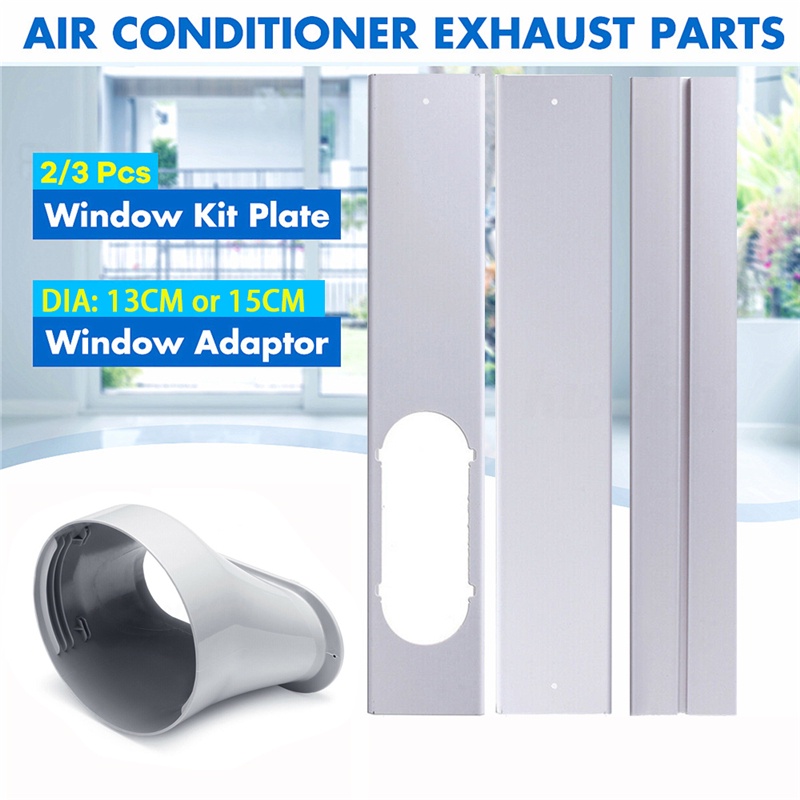 Portable Adjustable Window Kit Slide Plate Window Adaptor Tube ...