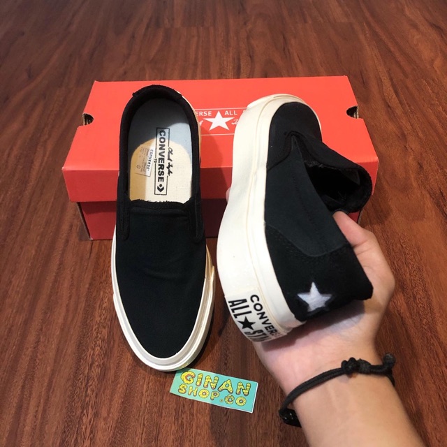 One star shop slip on converse