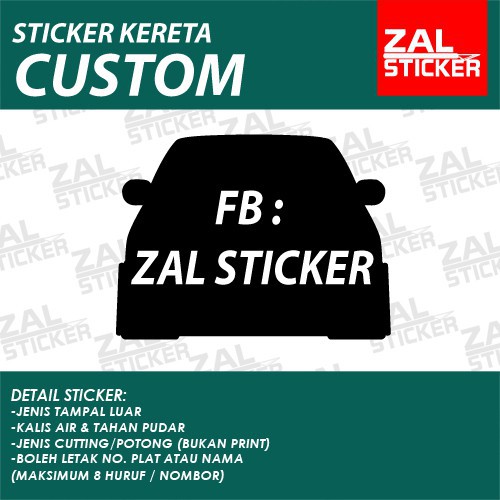 (PM SELLER BEFORE ORDER!!)CUSTOM STICKER FB ZAL STICKER bounce | Shopee ...