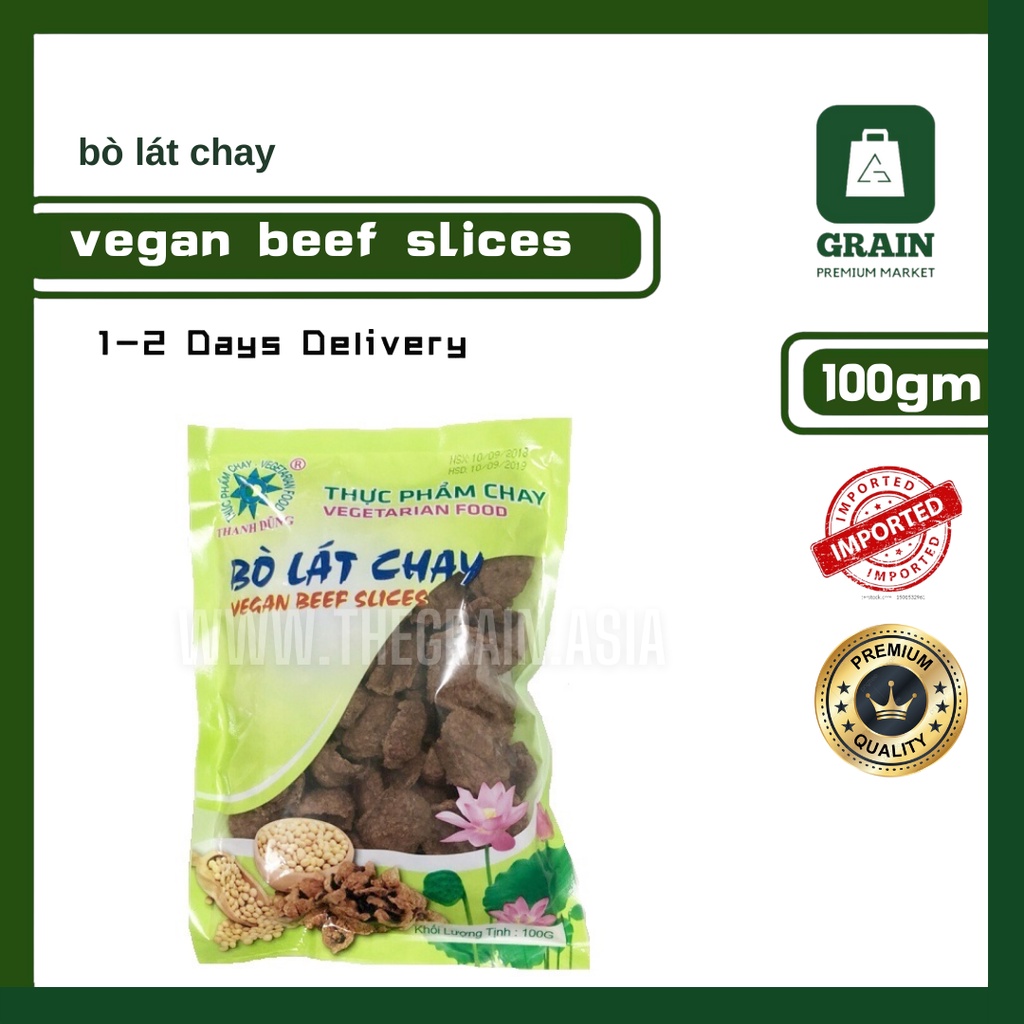 VEGAN BEEF SLICES (BO LAT CHAY 100G) | Shopee Malaysia