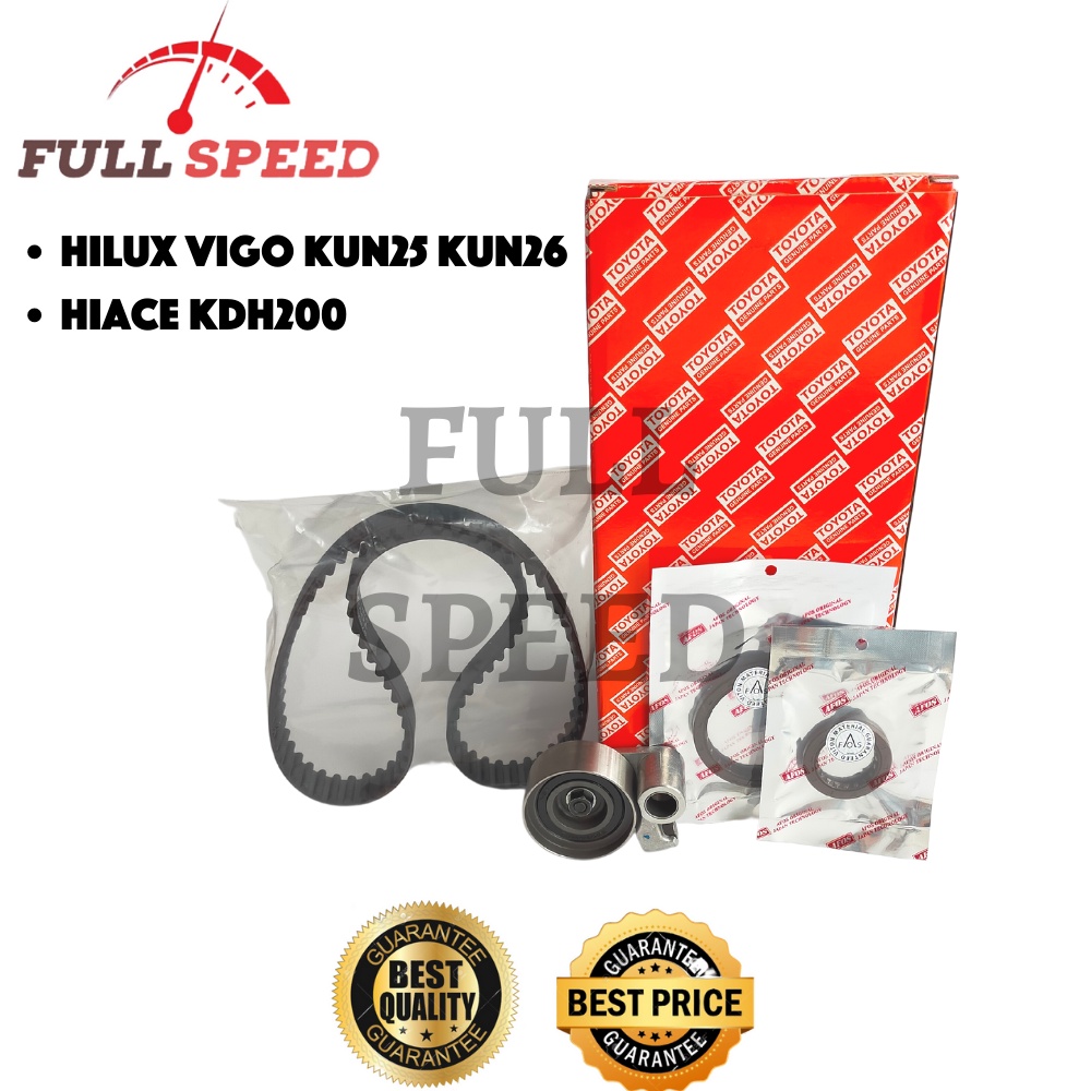 TOYOTA Hilux Vigo KUN25 Hiace KDH200 2.5L Timing Belt Kit Set 97R25 ...