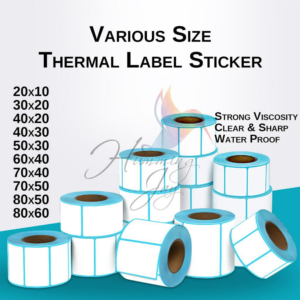 Thermal Label Sticker Barcode Sticker Price Product Label 20x10 40x20