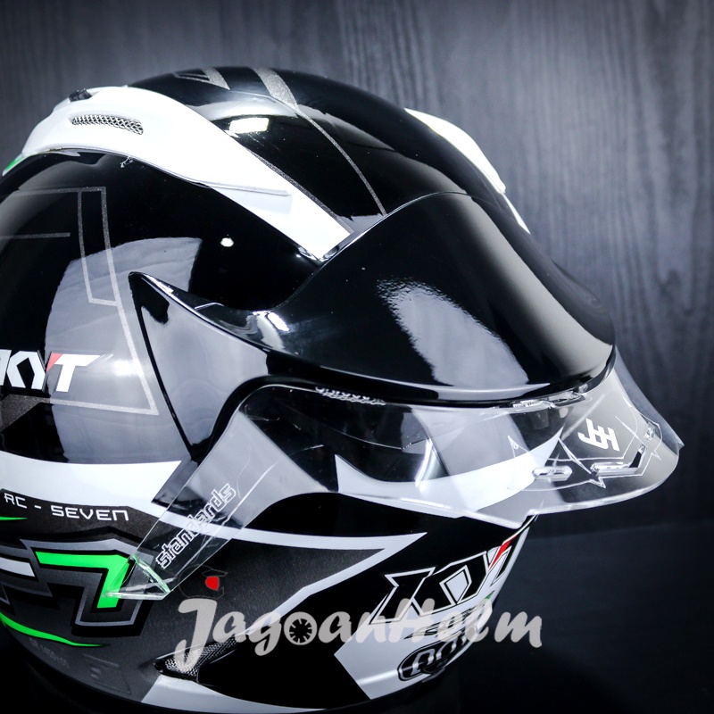 Kyt RC SEVEN Helmet SPOILER| Clea/smoke | Acrylic RC7 RCSEVEN | Shopee ...