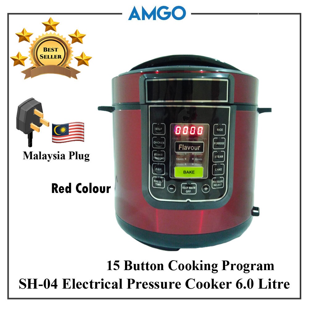 Pressure cooker red online button