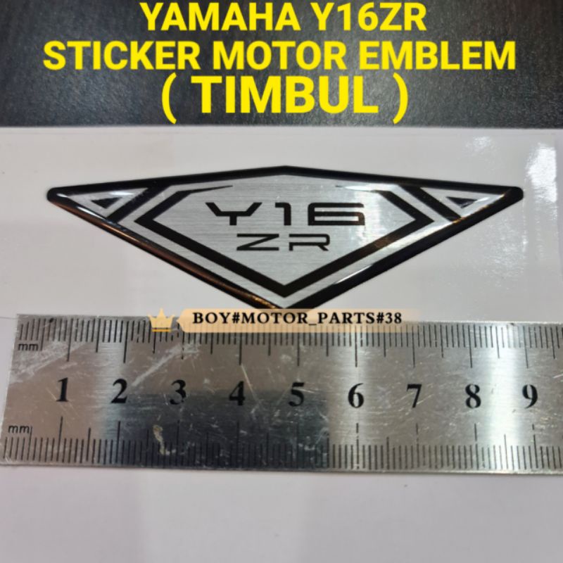 YAMAHA Y16ZR Y16 STICKER LOGO MOTOR EMBLEM TIMBUL ( READY STOCK ...