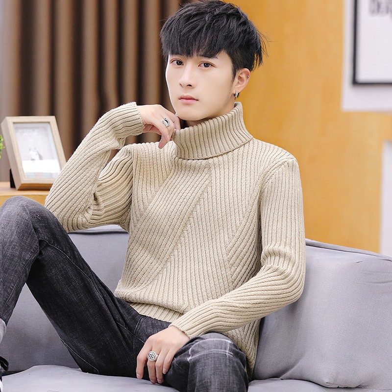 High neck outlet knit sweater