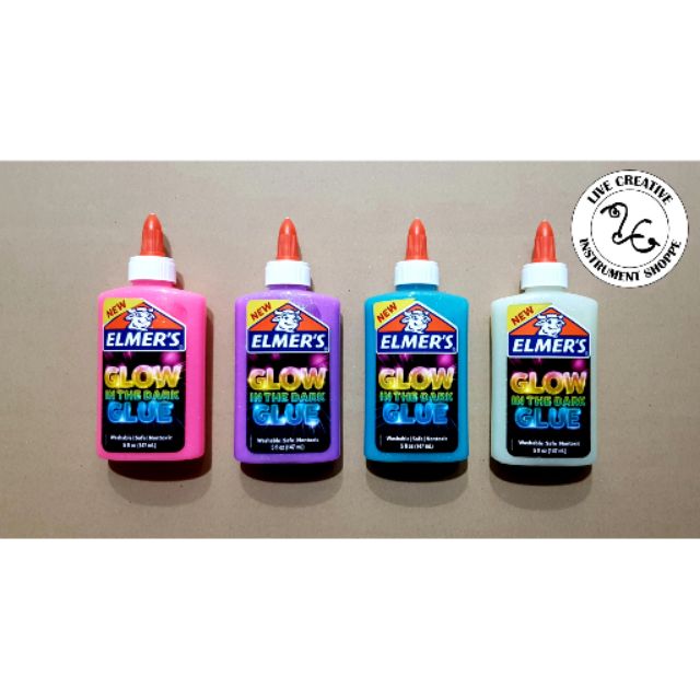 Elmer's Glow in the Dark Glue slime @elmers