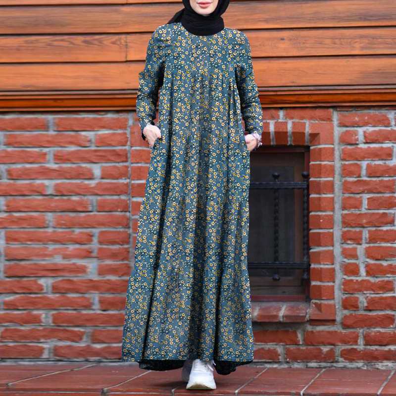 Plus Size 40 100kg Pakaian Jubah Labuh Moden Saiz Besar Lengan Panjang Wanita Set Baju kurung Perempuan Oversize Loose Plus Size For Women Lady Big Casual Long Dress Muslimah Elegant Modern Gamis Cant...