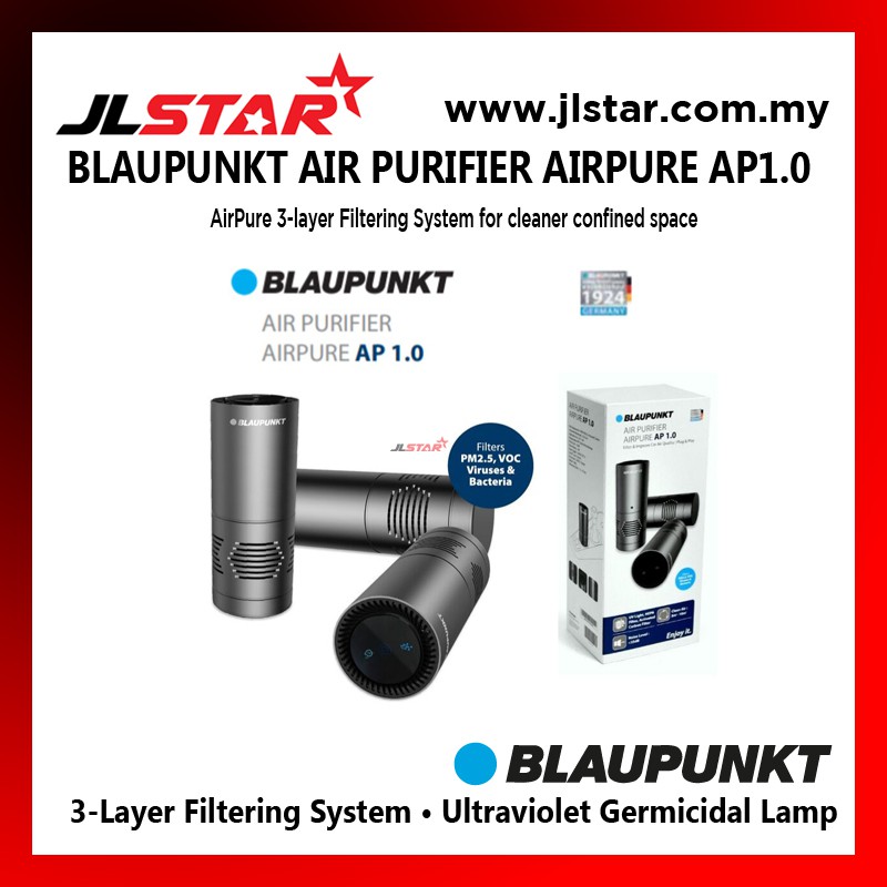 BLAUPUNKT AIR PURIFIER AIRPURE AP1.0 FILTER & IMPROVE AIR QUALITY CAR