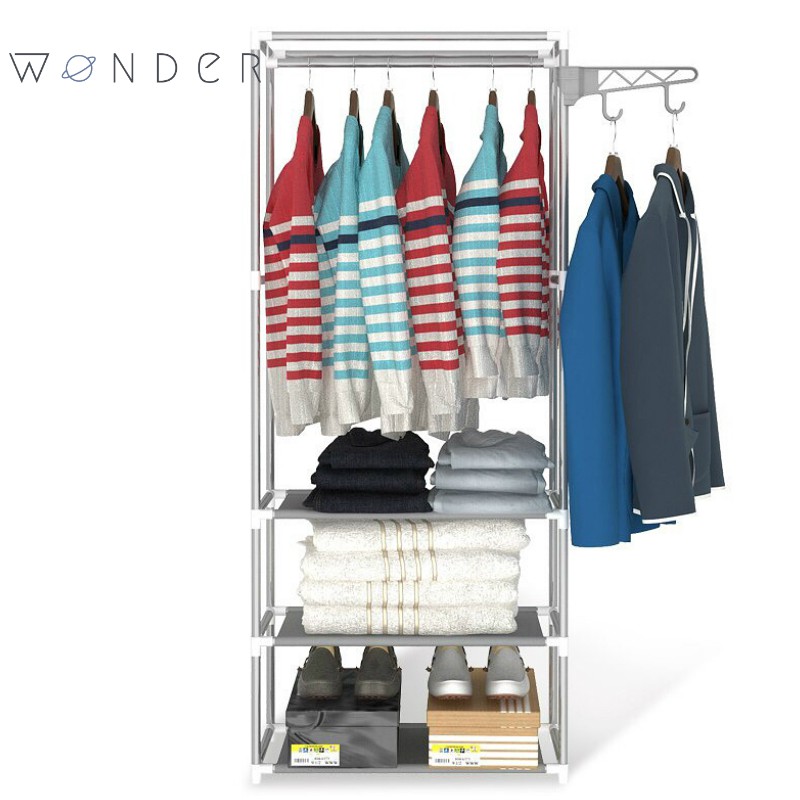 WONDER Wardrobe Storage Stainless Steel Cabinet Home and Living Rack ...