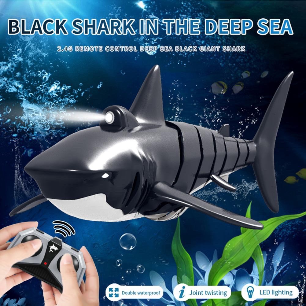 MAINAN RC Simulation Shark Fish Boat 2.4G 1:18 Remote Control Bait Boat ...