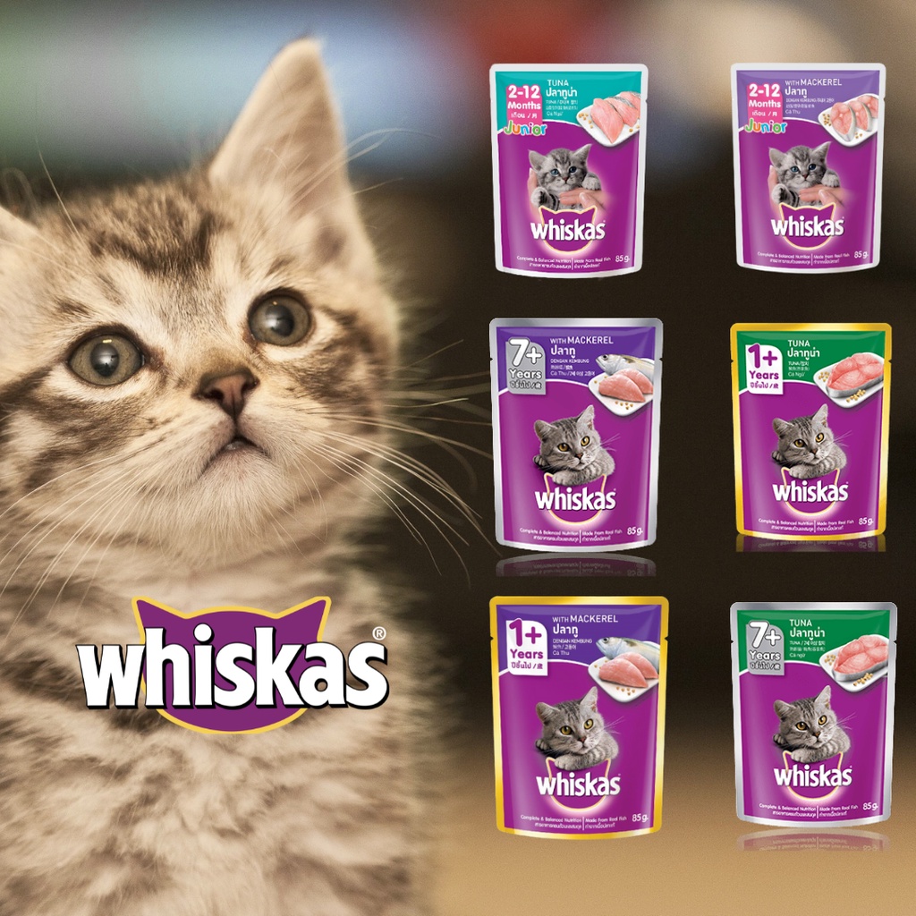 Whiskas Pouch Cat Wet Food/Makanan Kucing (70g/80g) Shopee Malaysia