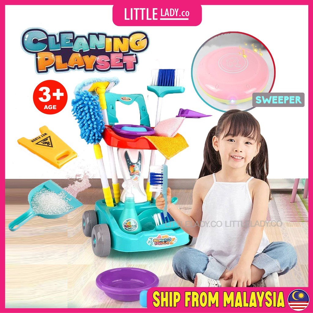 Little Helper Toys Vacuum Cleaner LED Playset Pretend Play Trolley