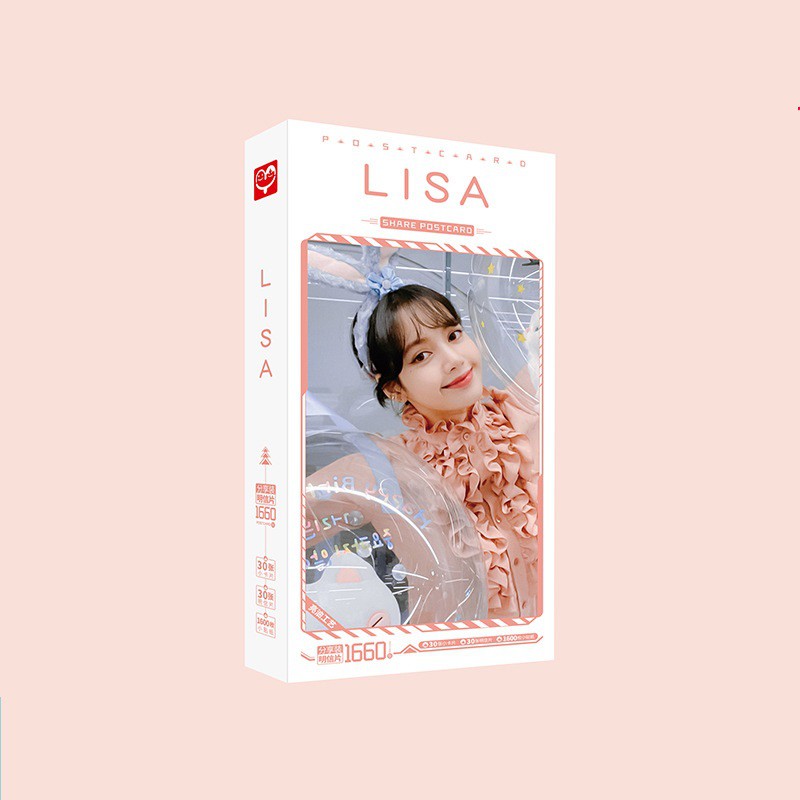 Lisa postcard photo box printed with LISA BLACKPINK's image printed ...