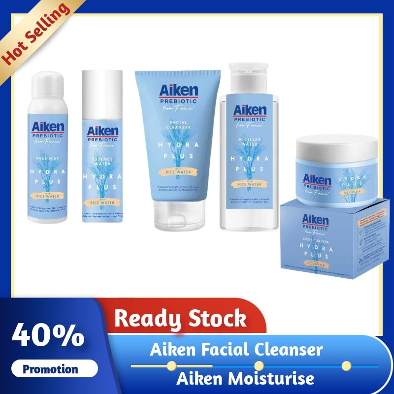 Year End Sales Aiken Prebiotic Hydra Plus Moisturiser 40g/Micellar