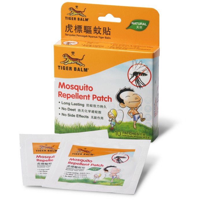 (10 patches) TIGER BALM MOSQUITO REPELLENT PATCH (LONG LASTING & NO ...