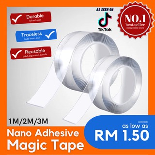 5 Meters Nano Tape Double Sided Adhesive Extra Strong Transparent No Trace  Reusable Waterproof Adhesive Tape. 