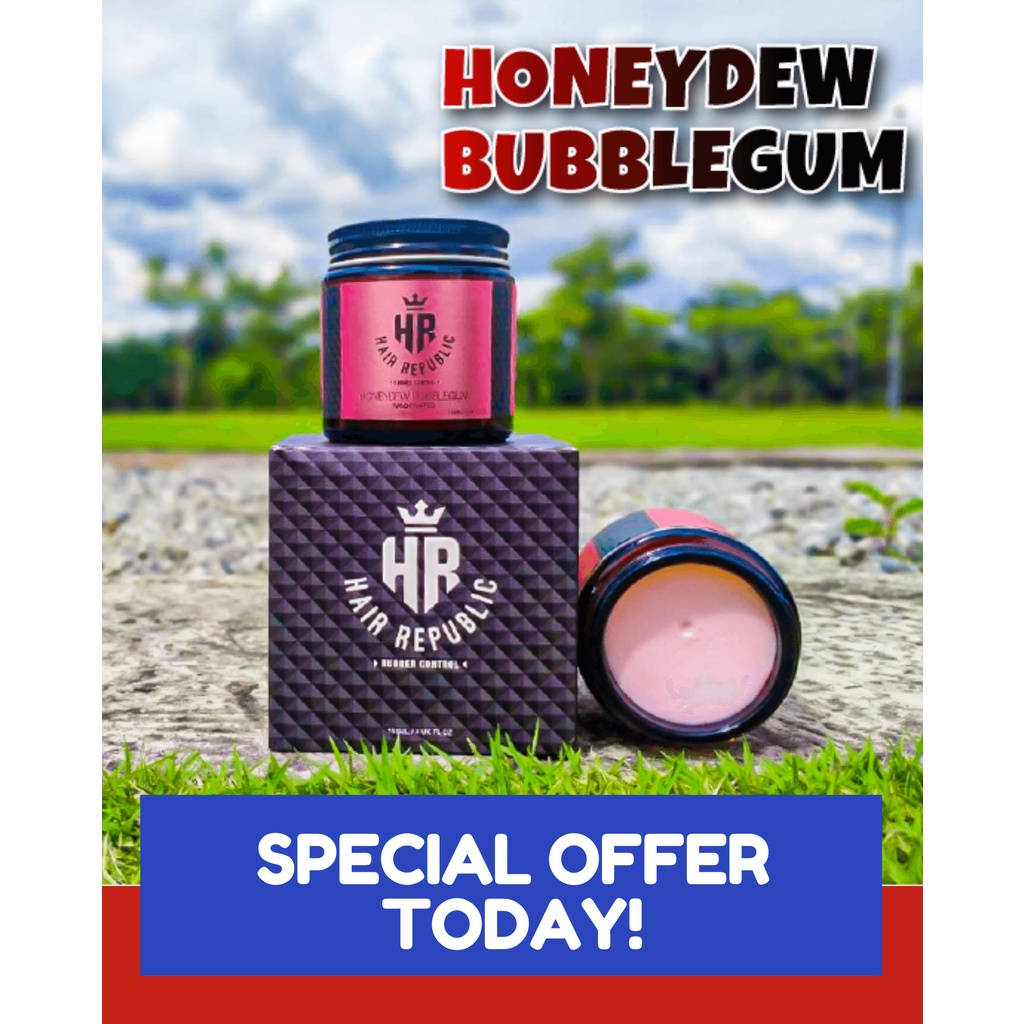 (READY STOK) Hair Republic Rubber Pomade 100 Original HQ SINGLE