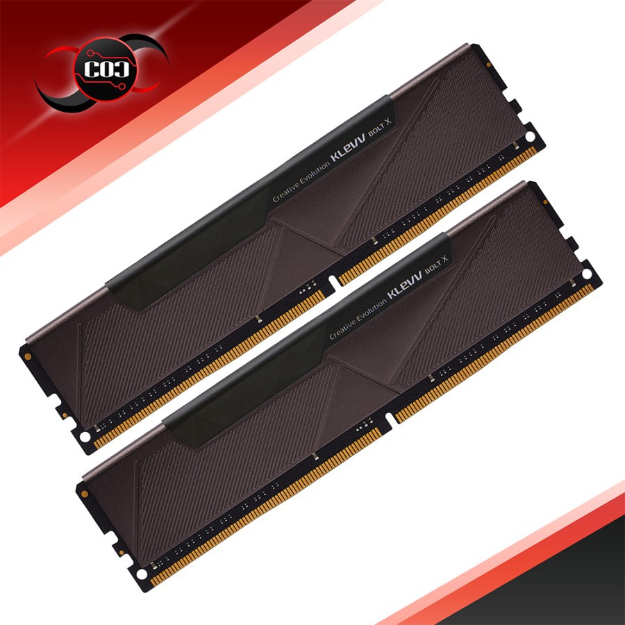 Kit RAM KLEVV Bolt X DDR4 16 Go (2x8 Go) 3600 MHz CL18 – Mémoire Gaming, XMP 2.0, Sans RGB