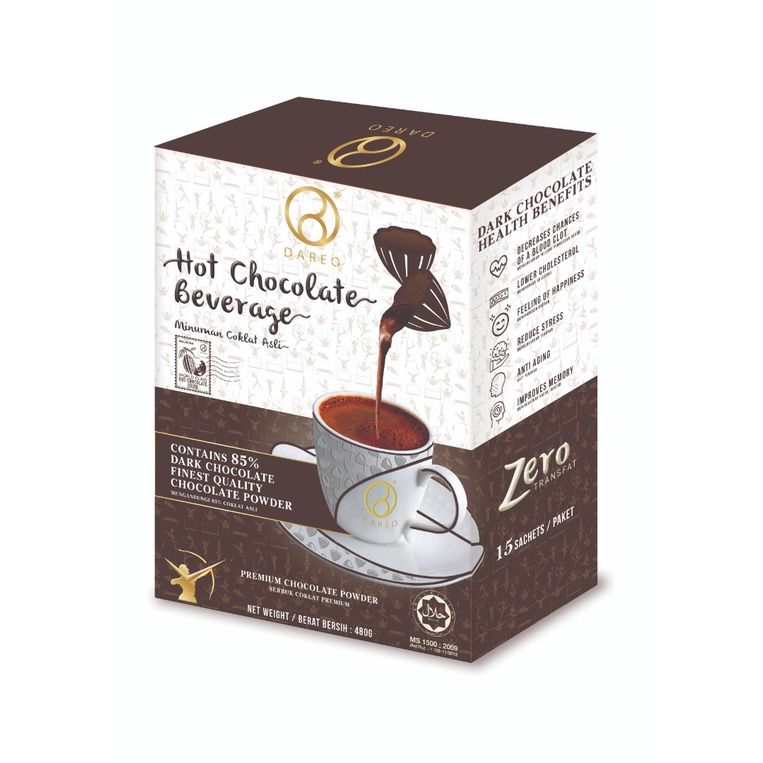 DAREO Hot Chocolate Beverage (480gm) | Shopee Malaysia