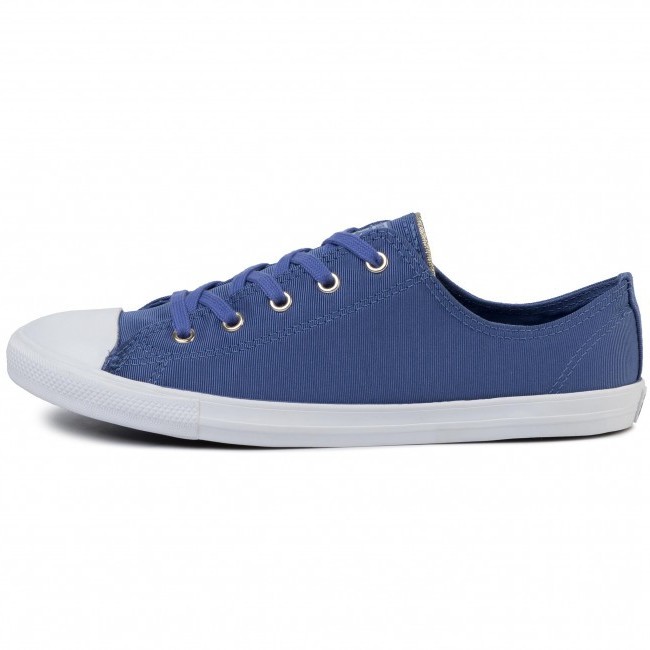 CONVERSE Chuck Taylor All Star Dainty Ox 564308C Washed Indigo Indigo Fog Shopee Malaysia