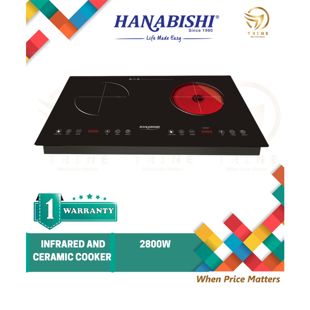 Hanabishi Infrared Ceramic & Induction Electric Cooker HA2839IRC/ Faber ...