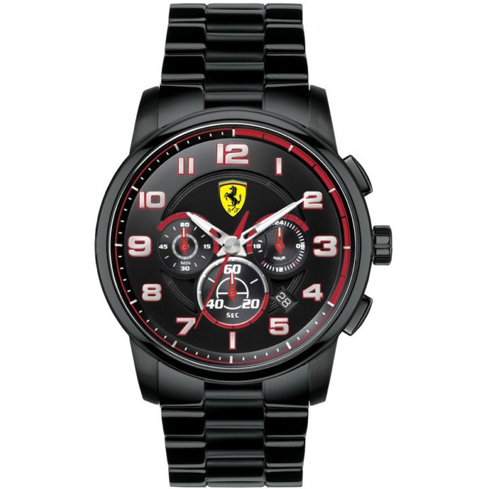 Authentic Original Scuderia Ferrari Men's Heritage Chronograph Black ...