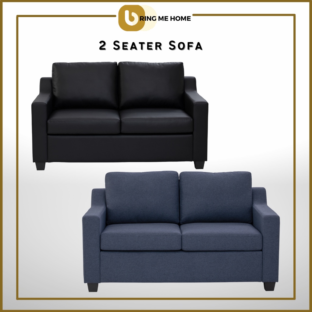BMH BALENO Sofa 2 Seater Sofa Murah Fabric Sofa Kain PU Leather Sofa
