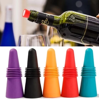 100Pcs Silicone Red Wine Stopper Red Wine Vacuum Stopper Wine