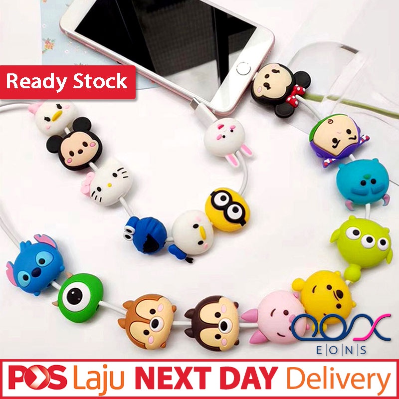 Organizer USB Cable Bite Cartoon Cute Protector Wire Winder Data Line ...