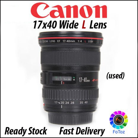 Canon Zoom Lens EF 17-40mm L Lens (Used) (99% Like New!) | Shopee Malaysia