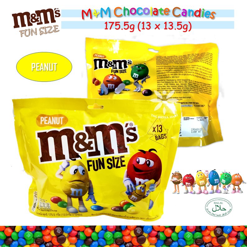 M&M 'S FUN SIZE CHOCOLATE/PEANUT/CRISPY 144G-175.5G