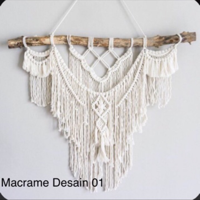 Macrame Design 01 bohomian aesthetic mome decor rustic classic vintage ...