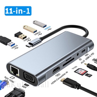 Minisopuru USB C to USB Hub, 7 in 1 USB C Hub Multiport Adapter with 3  USB3.0,4K HDMI,100W Charging, SD &TF, USB-C Hub USB C Dongle for MacBook  Pro/Air, Surface, XPS, iPad