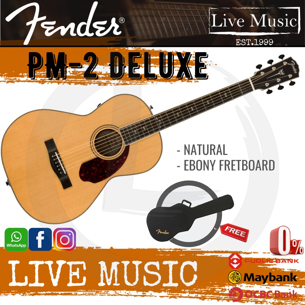 Fender pm2 deals deluxe parlor