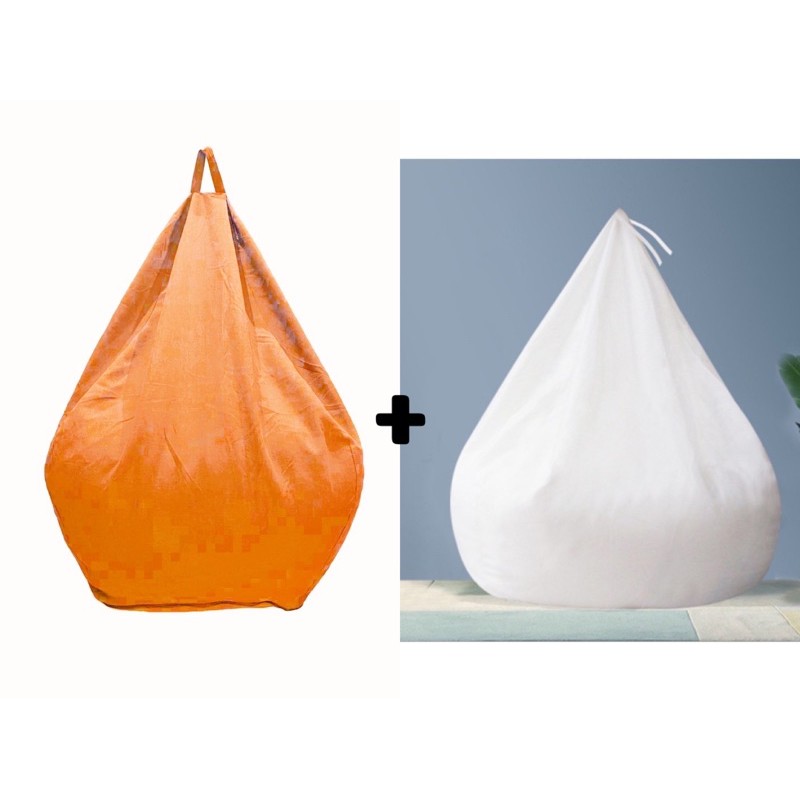 Bean Bag READY STOCK 130*120cm including beads easy wash Shopee Malaysia