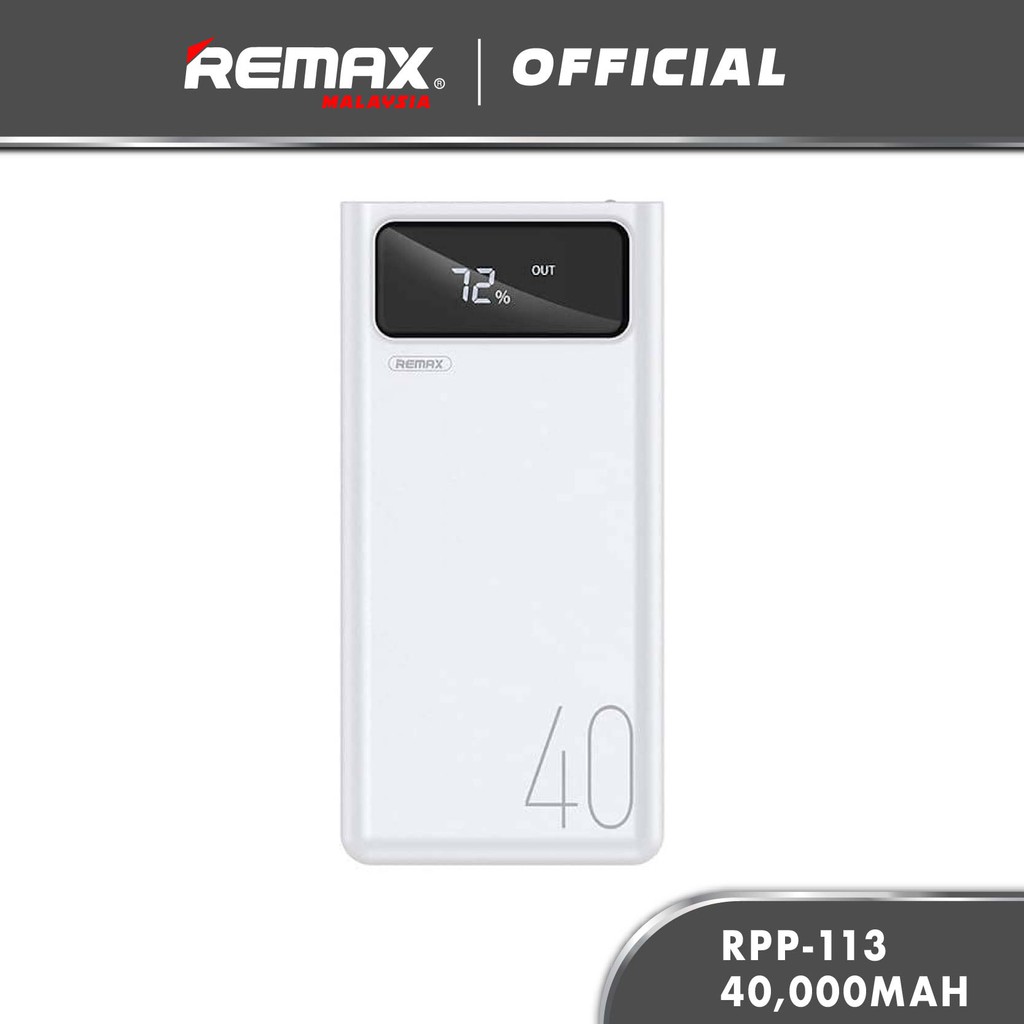 Remax RPP-113 Mengine Series 40000mAh LED Display Fast Charge Power ...