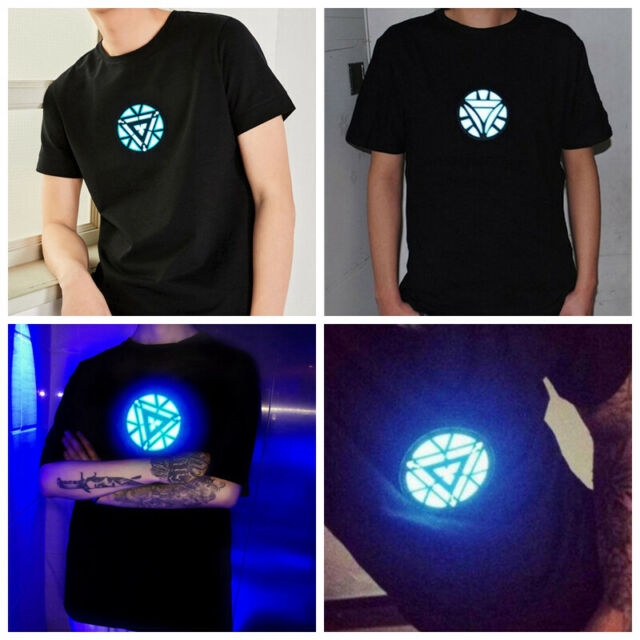 Iron man light up t shirt best sale