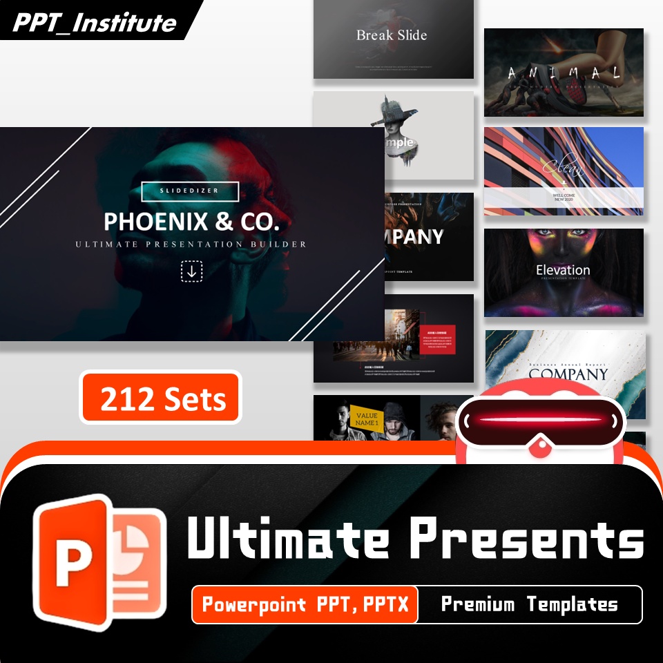 🔥 Powerpoint Template - 212 Sets Ultimate 🔥 Premium PowerPoint Templat ...