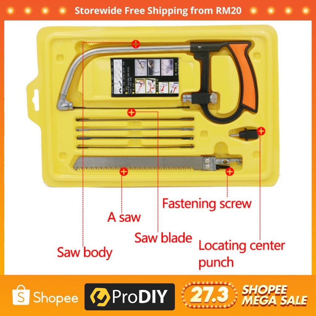 8 in 1 Multifunction Mini Saw Hacksaw Hand Saw Wonder Saw Hand Diy | Shopee  Malaysia