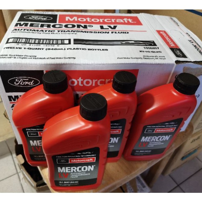 Ford Motorcraft ATF Mercon LV - 1L (Part No: 1056857) Automatic  Transmission Fluid