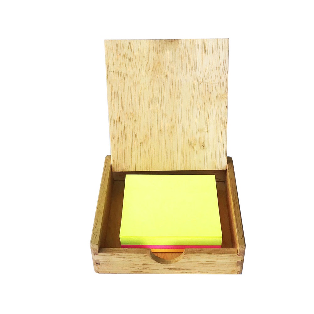Wooden Memo Pad Holder Memo Pad Box (A) Shopee Malaysia