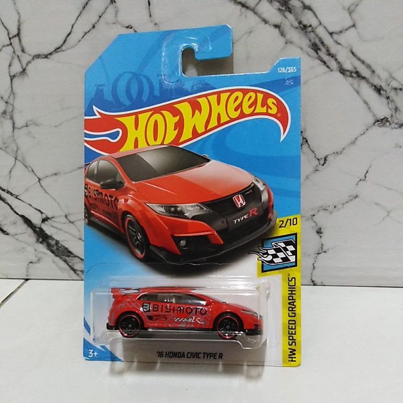 Hot wheels 16 honda civic type r 2025