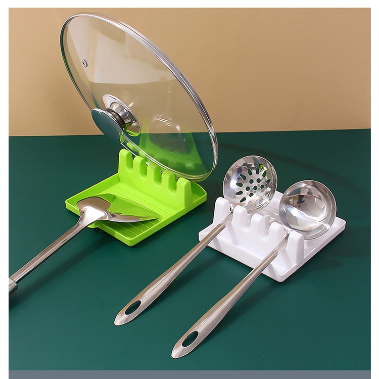 Kitchen Ladle Spoon Rest Holder Utensil Storage Tool Organizer Spatula