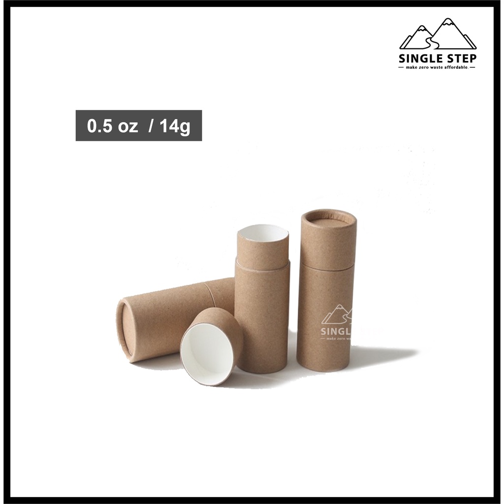 Eco DIY - 14g / 0.5oz Biodegradable Kraft Paper Lip Balm Push Up Tube ...