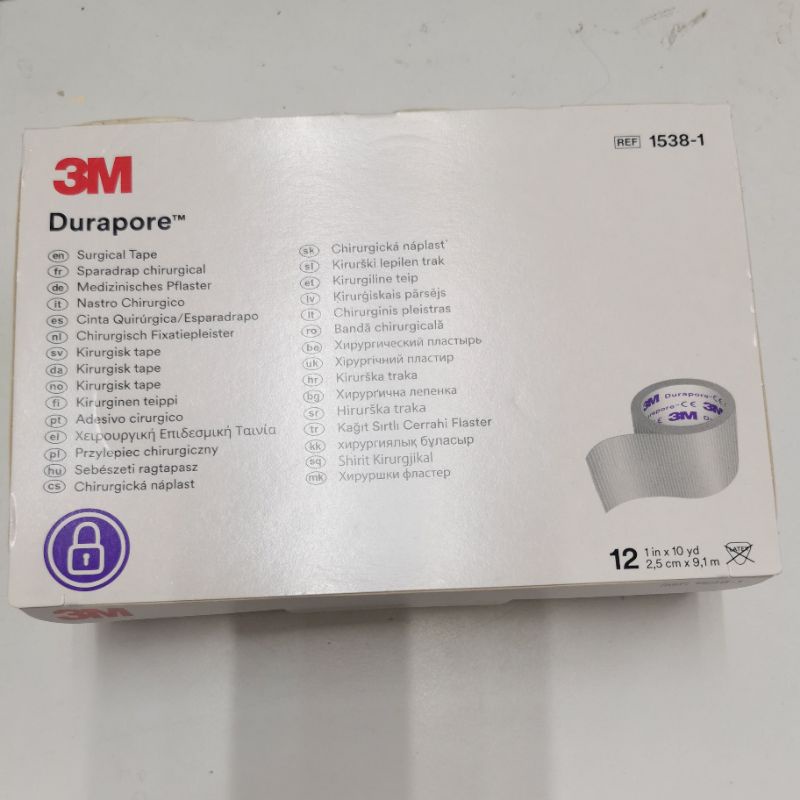 3M Durapore Surgical Tape, 1/2