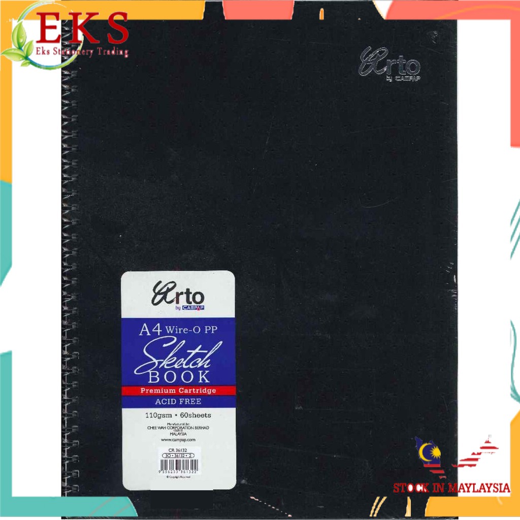 Campap Arto Hard Cover Sketch Book A5 110gsm/60 sheets