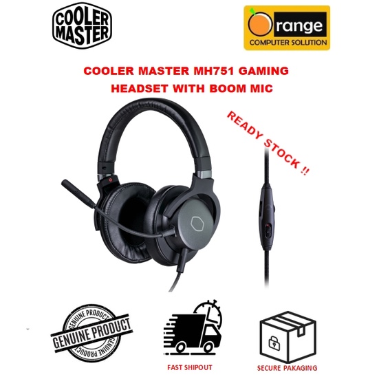 COOLER MASTER MH751 MH 751 MULTI PLATFORM GAMING STEREO HEADSET OVER EAR DETACHABLE BOOM MIC FREE GIFT