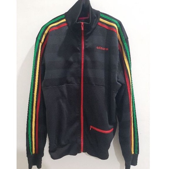 Adidas rasta best sale track jacket