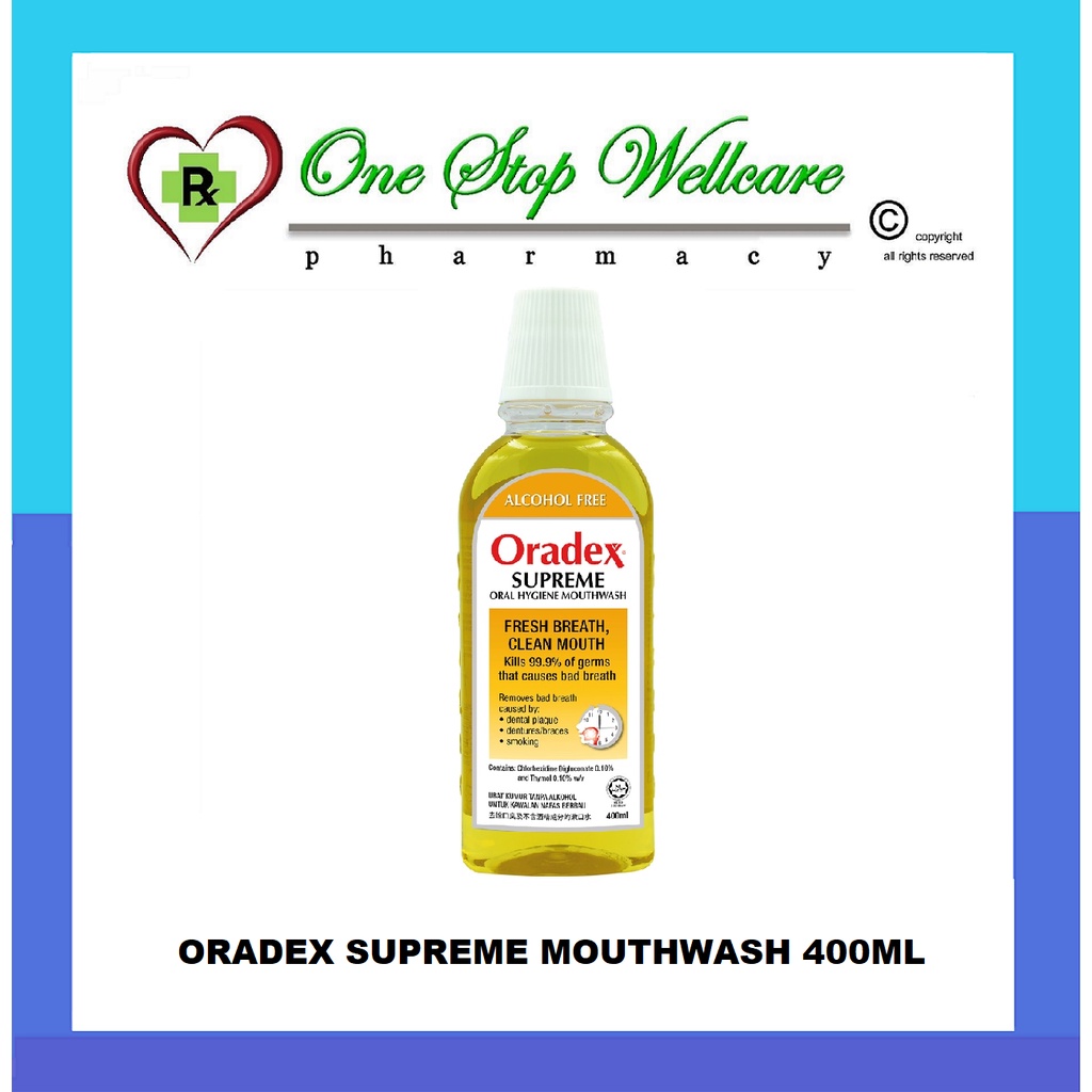 ORADEX MOUTHWASH ANTIBACTERIAL / DUAL ACTION / EVERYDAY ANTISEPTIC 90ML/250ML/400ML/750ML